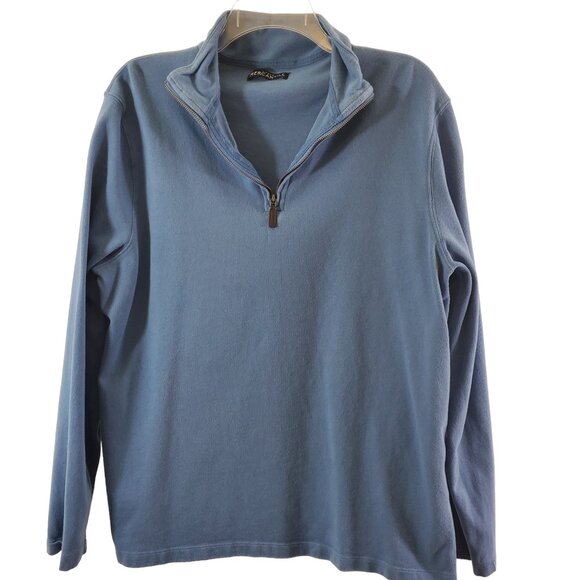J. Crew Mercantile Men’s ¼ Zip Cotton Pullover Top – Size Large - Picture 10 of 11